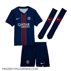 Stroje piłkarskie Paris Saint-Germain Desire Doue #14 Koszulka Podstawowej dla dzieci 2025-26 Krótki Rękaw (+ szorty)